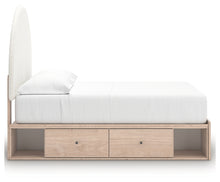 Load image into Gallery viewer, Arloster Full Upholstered Panel Bed with Storage
