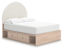 Load image into Gallery viewer, Arloster Full Upholstered Panel Bed with Storage
