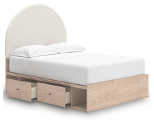 Load image into Gallery viewer, Arloster Full Upholstered Panel Bed with Storage
