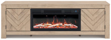 Load image into Gallery viewer, Cayboni 71" TV Stand with Electric Fireplace
