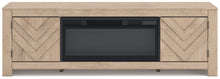 Load image into Gallery viewer, Cayboni 71" TV Stand with Electric Fireplace
