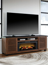 Load image into Gallery viewer, Kallari 84&quot; TV Stand with Electric Fireplace
