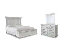Load image into Gallery viewer, Kanwyn Queen Panel Bed with Storage with Mirrored Dresser
