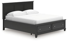 Load image into Gallery viewer, Lanolee California King Panel Storage Bed
