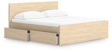 Load image into Gallery viewer, Onita King Panel Platform Bed with 2 Side Storage
