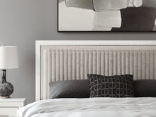 Load image into Gallery viewer, Zuraleus King Upholstered Panel Platform Storage Bed
