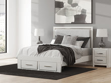 Load image into Gallery viewer, Zuraleus Queen Upholstered Panel Platform Storage Bed
