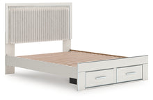 Load image into Gallery viewer, Zuraleus Queen Upholstered Panel Platform Storage Bed

