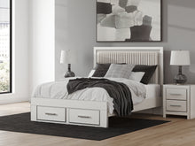 Load image into Gallery viewer, Zuraleus Queen Upholstered Panel Platform Storage Bed
