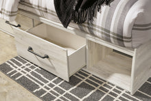 Load image into Gallery viewer, Cambeck Queen Panel Bed with 4 Storage Drawers with Mirrored Dresser, Chest and Nightstand
