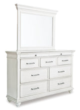 Load image into Gallery viewer, Kanwyn Queen Panel Bed with Storage with Mirrored Dresser, Chest and Nightstand
