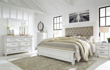 Load image into Gallery viewer, Kanwyn Queen Panel Bed with Mirrored Dresser, Chest and Nightstand
