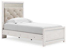 Load image into Gallery viewer, Altyra Twin Panel Bed with Mirrored Dresser
