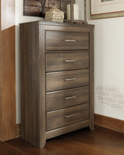 Load image into Gallery viewer, Juararo Queen Panel Headboard Bed with Mirrored Dresser, Chest and Nightstand
