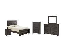 Load image into Gallery viewer, Brinxton Full Panel Bed with Mirrored Dresser, Chest and Nightstand
