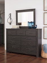 Load image into Gallery viewer, Brinxton King Panel Bed with Mirrored Dresser, Chest and Nightstand
