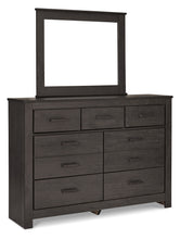 Load image into Gallery viewer, Brinxton King Panel Bed with Mirrored Dresser, Chest and Nightstand
