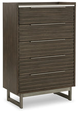 Load image into Gallery viewer, Arkenton California King Panel Bed with Mirrored Dresser, Chest and Nightstand
