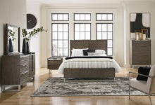 Load image into Gallery viewer, Arkenton Queen Panel Bed with Mirrored Dresser, Chest and Nightstand
