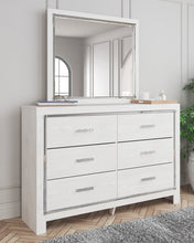 Load image into Gallery viewer, Altyra Queen Upholstered Storage Bed with Mirrored Dresser and Nightstand
