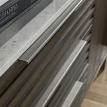 Load image into Gallery viewer, Arkenton Queen Panel Bed with Mirrored Dresser
