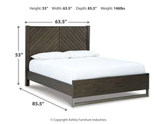 Load image into Gallery viewer, Arkenton Queen Panel Bed with Mirrored Dresser

