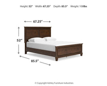 Load image into Gallery viewer, Danabrin Queen Panel Bed with Mirrored Dresser
