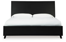 Load image into Gallery viewer, Danziar Queen Panel Bed with Mirrored Dresser
