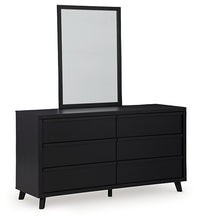 Load image into Gallery viewer, Danziar Queen Panel Headboard with Mirrored Dresser
