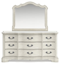 Load image into Gallery viewer, Arlendyne King Upholstered Bed with Mirrored Dresser
