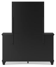 Load image into Gallery viewer, Lanolee Queen Panel Bed with Mirrored Dresser, Chest and Nightstand
