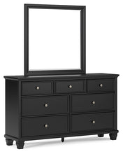 Load image into Gallery viewer, Lanolee California King Panel Bed with Mirrored Dresser, Chest and Nightstand
