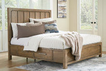 Load image into Gallery viewer, Cabalynn King Panel Bed with Storage with Mirrored Dresser
