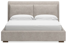 Load image into Gallery viewer, Cabalynn California King Upholstered Bed with Mirrored Dresser
