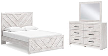 Load image into Gallery viewer, Cayboni King Panel Bed with Mirrored Dresser
