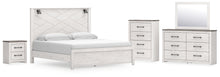 Load image into Gallery viewer, Gerridan King Panel Bed with Mirrored Dresser, Chest and Nightstand

