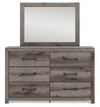 Load image into Gallery viewer, Graystorm King Panel Bed with Mirrored Dresser
