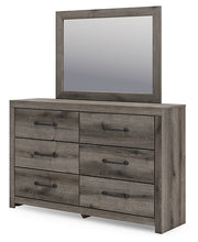Load image into Gallery viewer, Graystorm King Panel Bed with Mirrored Dresser
