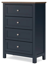 Load image into Gallery viewer, Landocken Full Panel Headboard with Mirrored Dresser, Chest and Nightstand
