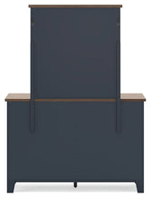 Load image into Gallery viewer, Landocken Full Panel Headboard with Mirrored Dresser
