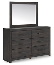 Load image into Gallery viewer, Hollivern Full Panel Bed with Storage with Mirrored Dresser
