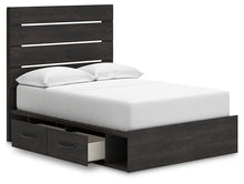 Load image into Gallery viewer, Hollivern Full Panel Bed with Storage with Mirrored Dresser, Chest and Nightstand
