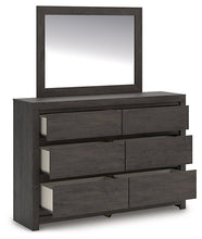 Load image into Gallery viewer, Fraluna King Panel Bed with Mirrored Dresser, Chest and Nightstand
