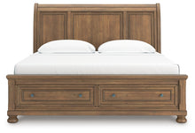 Load image into Gallery viewer, Feddinger King Storage Sleigh Bed with Mirrored Dresser
