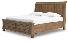 Load image into Gallery viewer, Feddinger King Storage Sleigh Bed with Mirrored Dresser
