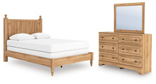 Load image into Gallery viewer, Aleaport Queen Panel Bed with Mirrored Dresser
