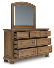 Load image into Gallery viewer, Feddinger Queen Panel Bed with Mirrored Dresser
