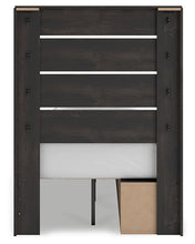 Load image into Gallery viewer, Hollivern Twin Panel Storage Bed with Mirrored Dresser, Chest and Nightstand
