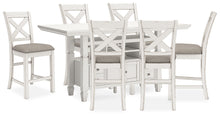 Load image into Gallery viewer, Robbinsdale Counter Height Dining Table and 6 Barstools
