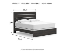 Load image into Gallery viewer, Hollivern King Panel Bed with Mirrored Dresser
